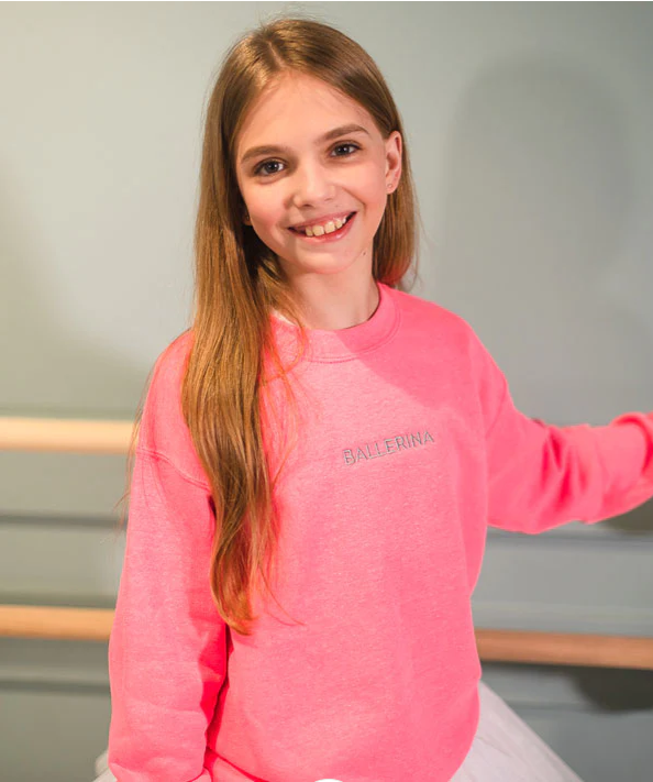 BALLERINA Embroidered Youth Sweatshirt