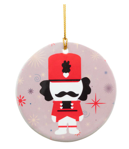 [NMK-ORN-P] Nutcracker Mouse King - Nutcracker Ornamento de Porcelana